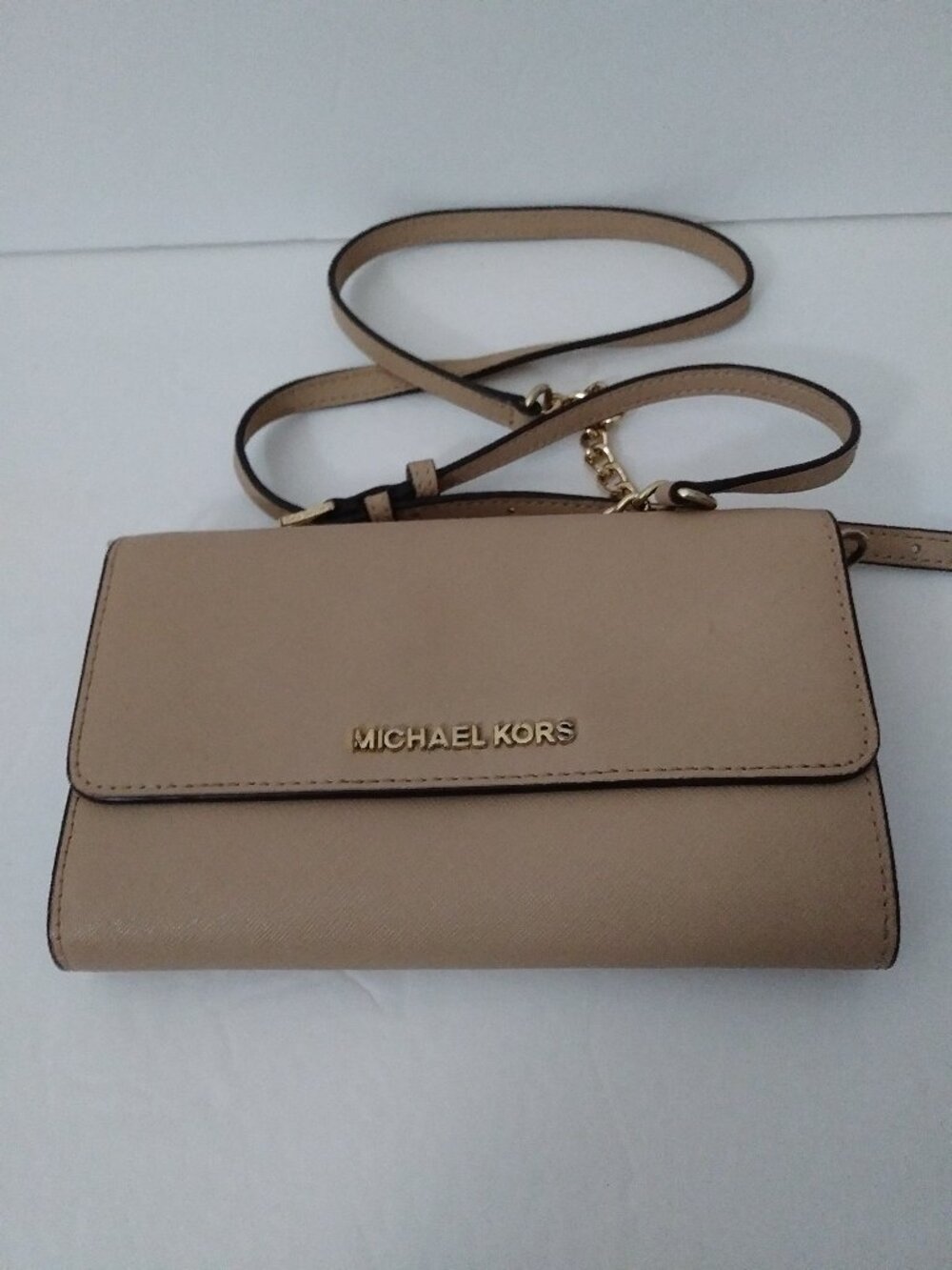 Michael Kors Tan Cross-body Phone Bag